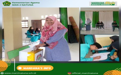 Aksi Nyata Penerapan Demokrasi di Madrasah Pemilihan Ketua Osim dan Wakil Ketua OSIM Mandana